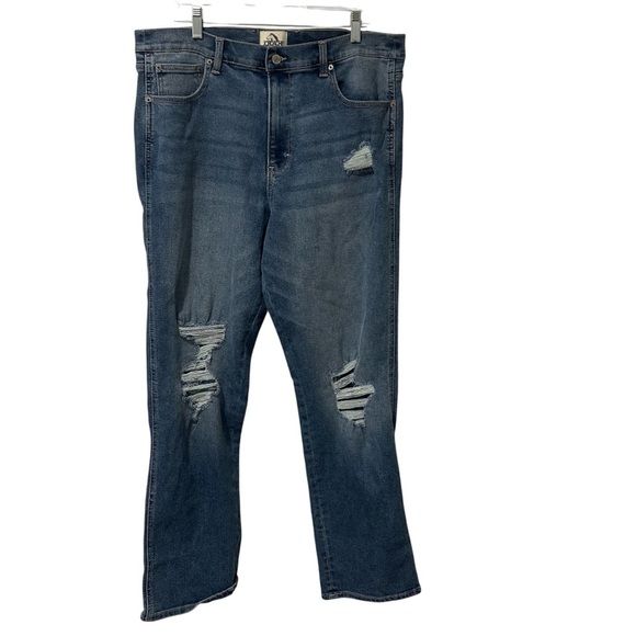 Y2K Jordache Vintage Women's Straight Leg Blue Jeans High Waist Size 16 - Picture 1 of 9
